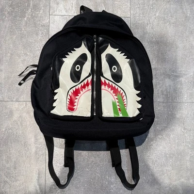 Mochila A Bathing Ape Panda 2010 año rara vintage negra paquete de día RPP 350 $ Foto 1 de 4