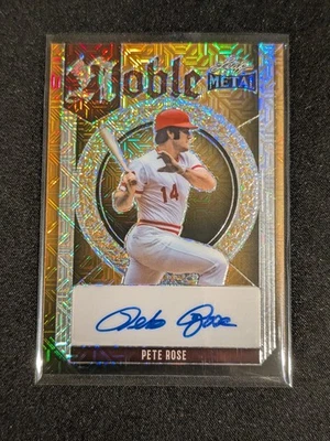 Pete Rose 2023 Hoja Metal Oro Noble Mojo Automático 1/1  Foto 1 de 2