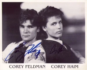 *COREY FELDMAN & COREY HAIM* SIGNED REPRINT 8X10 PHOTO AUTOGRAPHED FREE S&H - Picture 1 of 1