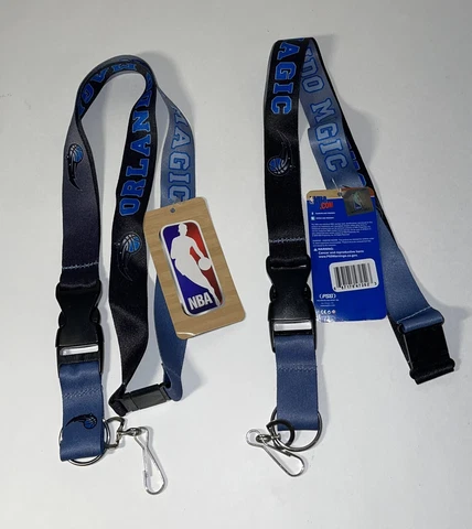 Orlando Magic NBA Lanyard Keychain Lot Of 2 Blue/Black Brand New NWT Cover