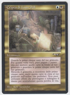 1x (LP) Lim-Dul's Vault ~Italian~ Lightly Played FBB Alliance ITL Magic MTG Card - Image 1 of 2