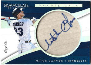 MITCH GARVER 2018 IMMACULATE COLLECTION ROOKIE BATS SP RC AUTO 1/1 TEXAS RANGERS