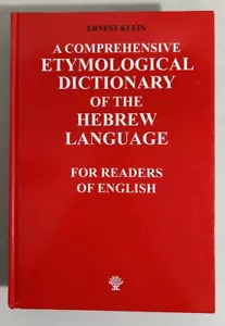 A Comprehensive Etymological Dictionary of the Hebrew Language 1987 By Klein - Picture 1 of 6