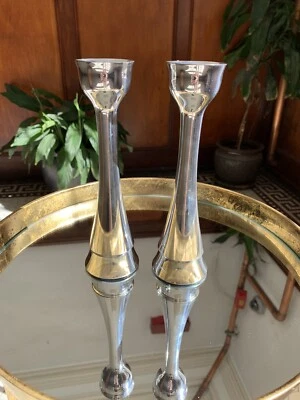 NAMBE 6260 Par de Candelabros de Sabbath Aleación 8" Alto Marilyn Davidson 2003 Foto 1 de 4