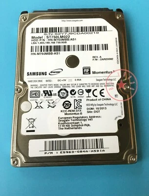 Samsung 750GB ST750LM022 5400RPM SATA 2.5" Laptop HDD Hard Disk Drive - Image 1 of 3