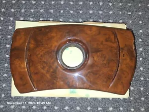MERCEDES 107 SERIES BURLED WOOD HORN PAD - Picture 1 of 5