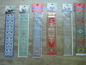 Choose 2 Turkish Woven Bookmark in original packages Oriental Rug designs Turkey - Picture 1 of 13