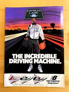 1988 Vintage Print Ad New Balance James Worthy - Picture 1 of 1
