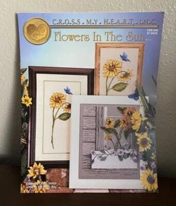 Cross My Heart Flores en el Sol Punto de Cruz Folleto Girasoles Nuevo de Lote Antiguo - Imagen 1 de 5