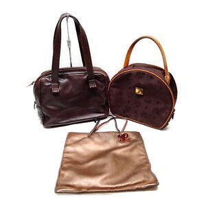 MCM Hand Bag MCM Loewe Hand Bag 3 set Browns Leather 3750999