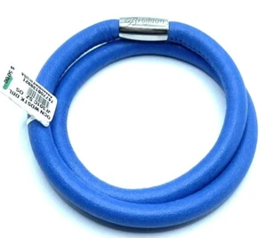 Bracciale Brighton Woodstock blu oceano doppia aggiunta charms/perline pelle nuovo con etichette 15 pollici - Foto 1 di 6