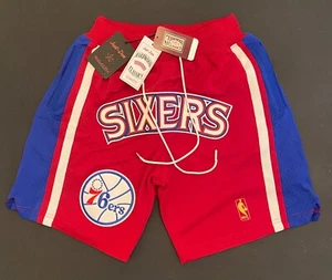 MITCHELL & NESS x JUST DON PHILADELPHIA 76ers NBA AUTHENTIC SHORTS 96-97 MENS L - Imagen 1 de 20