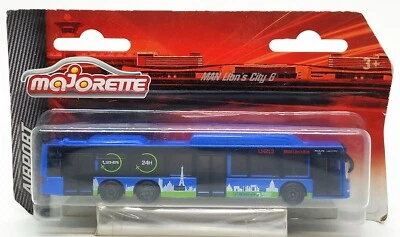 Majorette Man Lion's Bus - Airport Bus Dark Blue Scale 1/110 (5.7") In Package - Image 1 of 4
