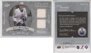 2008-09 Upper Deck Artifacts Treasured Swatches Dual Silver /100 Ales Hemsky