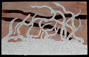 Diapositiva Linterna Mágica Erupción de Granito C1890 Ilustración Geología Volcánica - Imagen 1 de 3