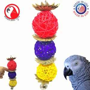 1603 Big Pansy Foraging Bird Toy parrot cage toys cages conure african grey - Picture 1 of 7