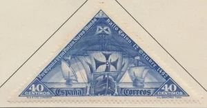 SPANIEN 1930 Santa Maria Nina Pinta Schiffe 40c MH * Briefmarke A29P5F30969 - Bild 1 von 1