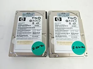 HP (Lot of 2) 431954-003 Seagate 9F6066-033 146GB 10k-RPM SAS-1 16MB 2.5" 48-3 - Picture 1 of 4