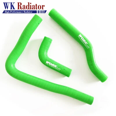 FOR KAWASAKI KX65 2000-2012 2001 2002 2003 2004 05 Silicone Green Radiator Hoses - Image 1 of 4