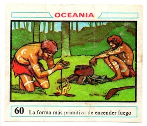RITUAL CEREMONIAS FUNEBRES #60 CROMO OCEANIA 1968 DUNKIN RECUPERADO DE ALBUM - Imagen 1 de 2