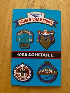 1989 Los Angeles Dodgers Pocket Schedule, Unocal - Picture 1 of 2