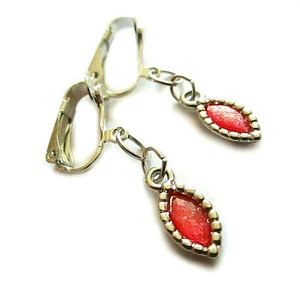 Ohrclips rot silberf Clips - Bild 1 von 4