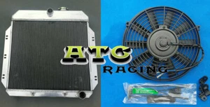 3 Row Radiator +Fan For 1949-1954 1953 Chevy Cars v8 BEL AIR Conversion AT 54 - Picture 1 of 7
