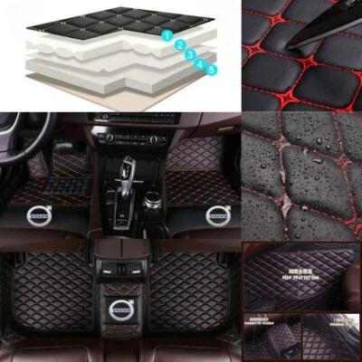 Alfombrillas coche para Volvo V40 V60 V70 V90 alfombrillas delanteras y traseras de lujo revestimientos Foto 1 de 4