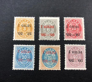 ICELAND stamps 1902 Numerals / MH OrGum / R546