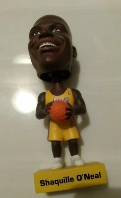 Винтажная качающаяся голова 2002 Shaq Shaquille O'Neal 6 дюймов Upper Deck LA Lakers - Изображение 1 из 4