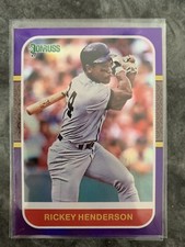 2021 Donruss - Rickey Henderson Purple Holo PARALLEL New York Yankees #247