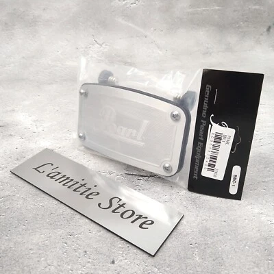 Pearl BBC-1 Plate Masking Cover BB-3 BBC1 Original Logo Silver Type Drum Parts - Image 1 of 4