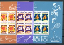 Surinam 4er Blöcke MiNr. 702-04 Ersttagsbriefe/ FDC Schach (Scha407