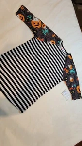 🎃 NEW lularoe Halloween Sloan 3/4 Cats and pumpkin Sz 12 🎃 - Picture 1 of 9
