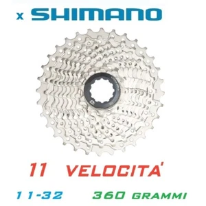 cassetta pacco pignoni bici corsa 11-32 shimano ruota libera 11 velocità 11-32t - Foto 1 di 6