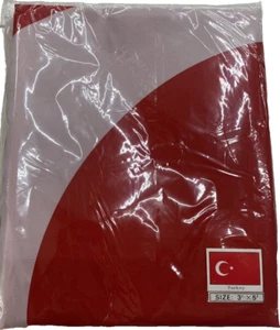 Große Türkei Fahne Flagge 90x150cm mit 2 Ösen Extra verstärkt NEU & OVP - Bild 1 von 2