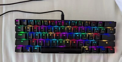 Motospeed CK62 Mechanical Keyboard USB Wire, Good Condition  - Image 1 of 2