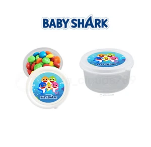 10 Baby Hai Party Gastgeschenk kleine Süßigkeiten Behälter 2,3 Unzen befüllbar Geschenk Leckerli - Bild 1 von 1