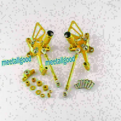 Adjustable Rear Set Rearsets Foot Peg Pedal fit DUCATI 1098 1098S Rearset Gold - Image 1 of 4