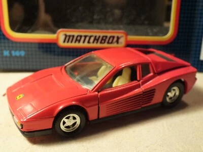 Matchbox Super King K 149 Ferrari Testarossa Perfetta in scatola solo esterno - Immagine 1 di 4