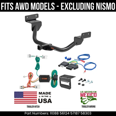 Enganche de remolque Nissan Juke 13-17 con cableado de 5 pines ajuste AWD excl NISMO Curt 2 k Foto 1 de 4