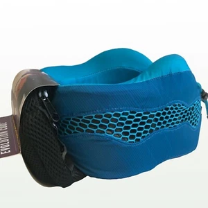 NEW Cabeau Evolution 2.0 Cool Memory Foam Neck Travel Pillow - Blue TPEC2832 - Picture 1 of 2