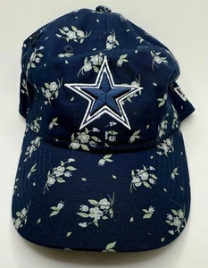 Dallas Cowboys New Era 9Twenty Youth Girls Floral Adjustable Hat Navy  - Picture 1 of 3