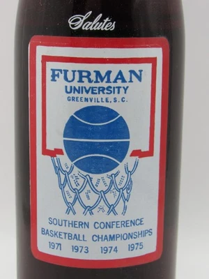 FURMAN UNIVERSITY BASKETBALL - Pepsi:Cola Bottle - Greenville, South Carolina - Image 1 of 4