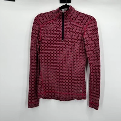 Smartwool Pullover Womens Small Pattern Merino Wool F17 SW0NP222 Base Layer - Image 1 of 4