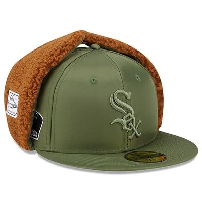 Men's New Era x Alpha Industries  Olive Chicago White Sox Dog Ear 59FIFTY Fitted - Image 1 of 4