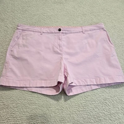 Pantalones cortos Boden rosa con puños para mujer talla 16 Foto 1 de 4