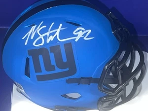 MICHAEL STRAHAN NEW YORK GIANTS RAVE BECKETT AUTHENTICATED SIGNED MINI HELMET - Picture 1 of 2