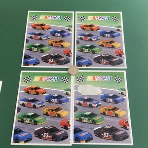 Vintage Hallmark NASCAR Stickers Sheets- Cars Racing Transportation Sports 90s - Picture 1 of 3