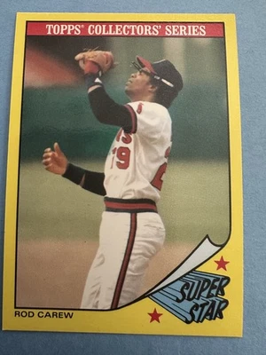 1986 Topps Collectors Series Super Star #6 Rod Carew HOF Angels - Image 1 of 2